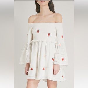 FrePeople's Counting Daisy Dress, white, sx